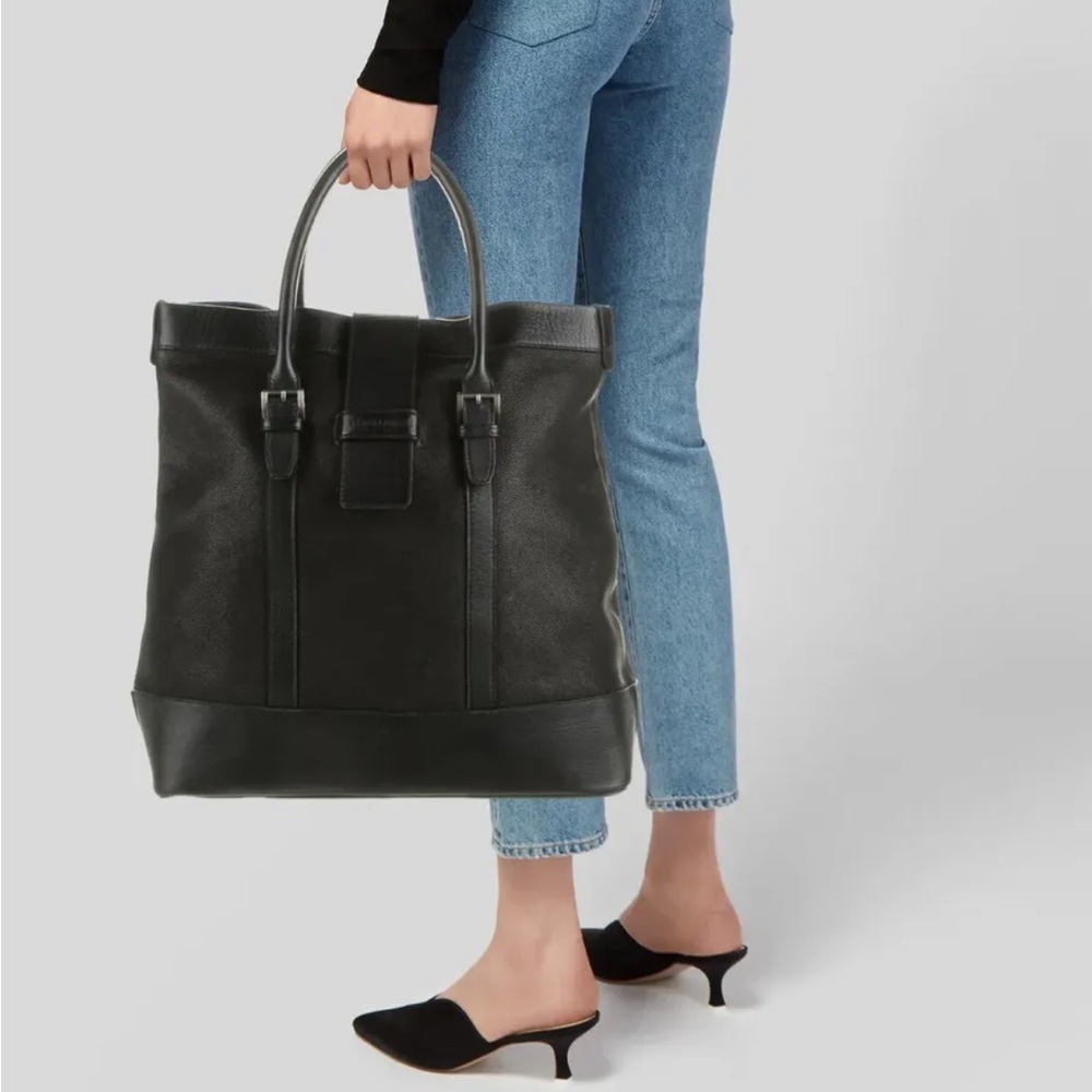 Rare Giorgio Armani Pebble Leather Tote